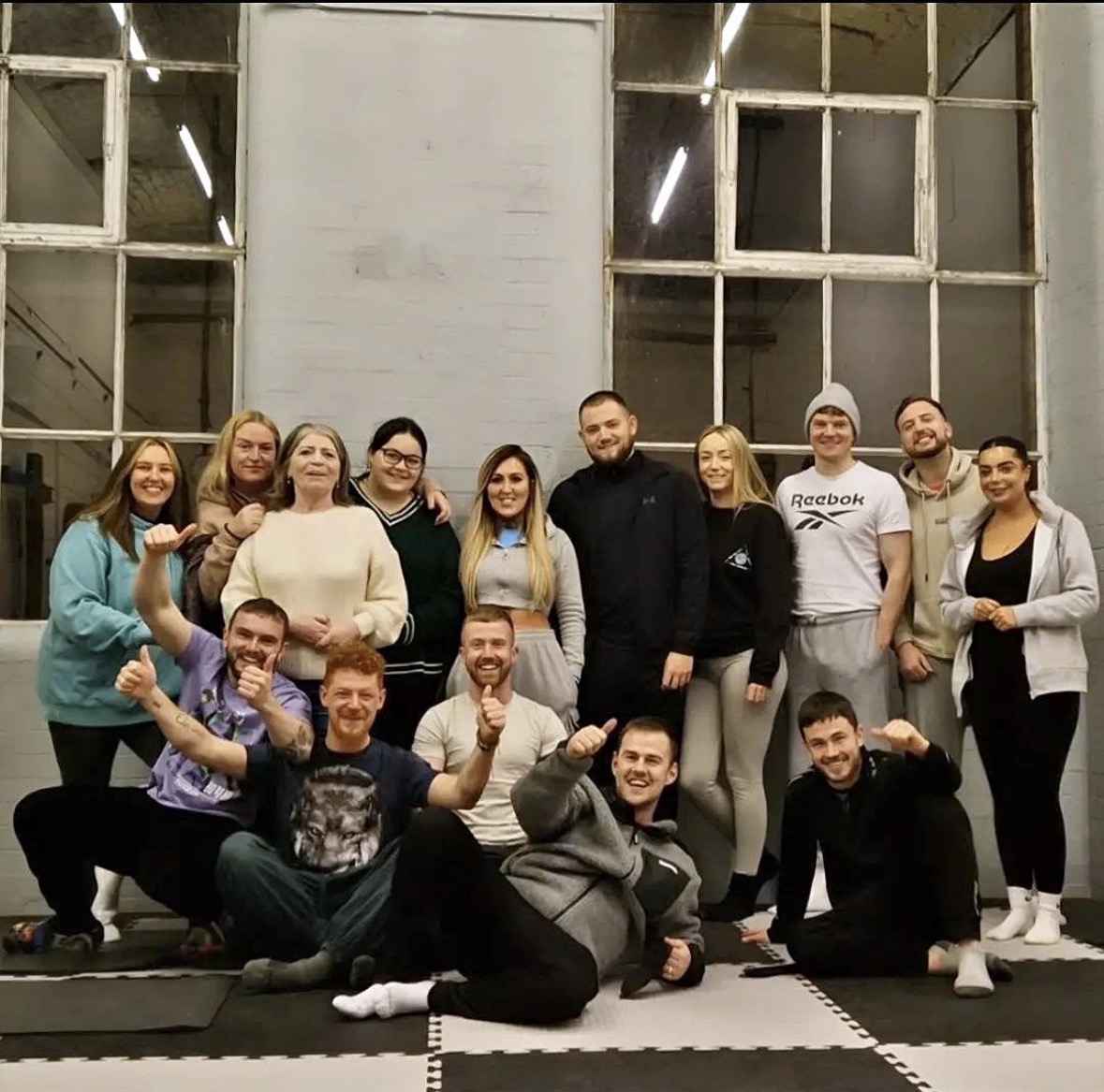 A group at a Rebirth breathwork experience night